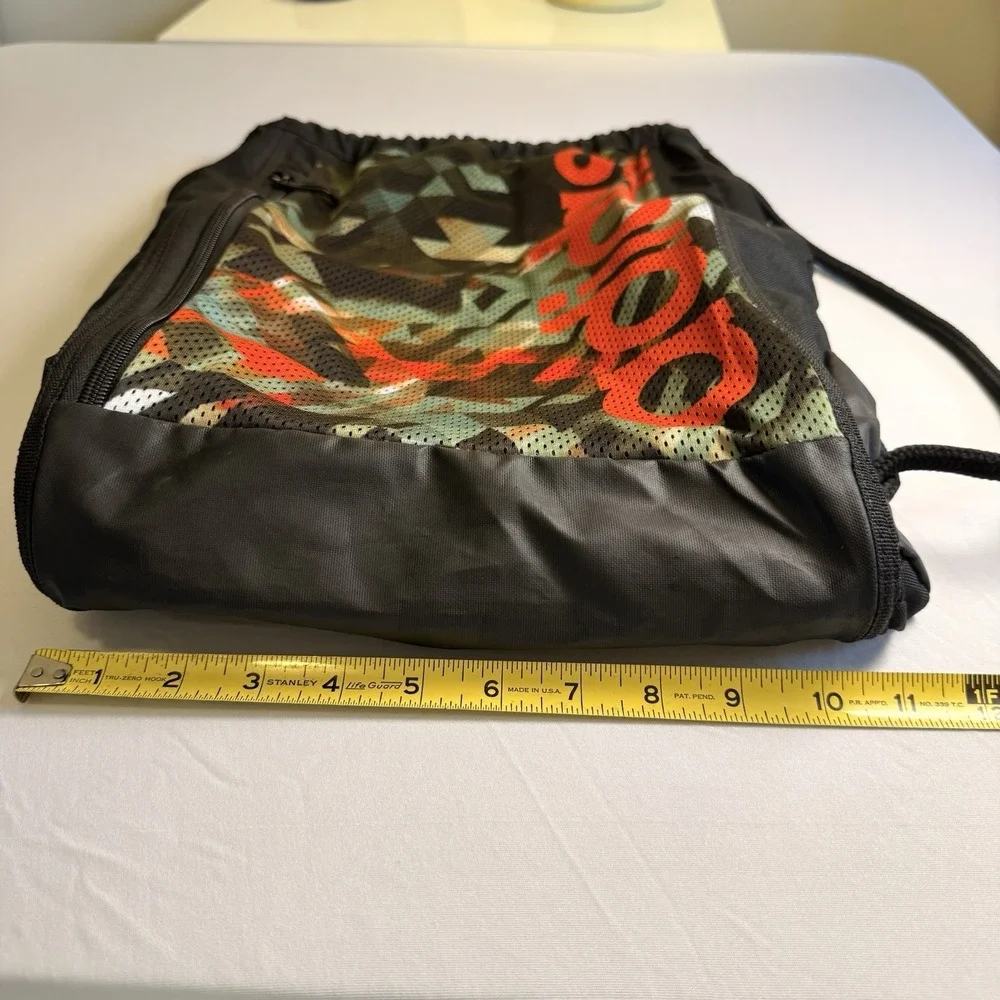 Adidas Court Lite Sacpac Black Orange Camo Sports School Mesh Pocket